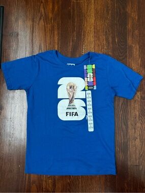 Youth Large FIFA Blue Graphic Short Sleeve Tee